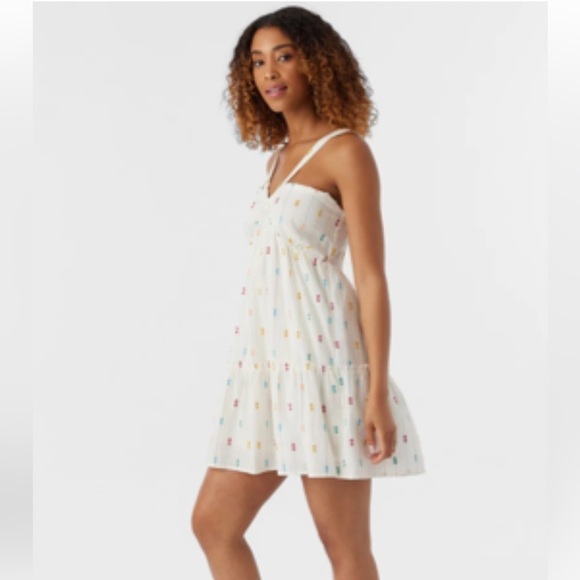 🔆O’Neill🔆 IMARA DRESS VACATION CUTE MINI WHITE - Picture 8 of 15